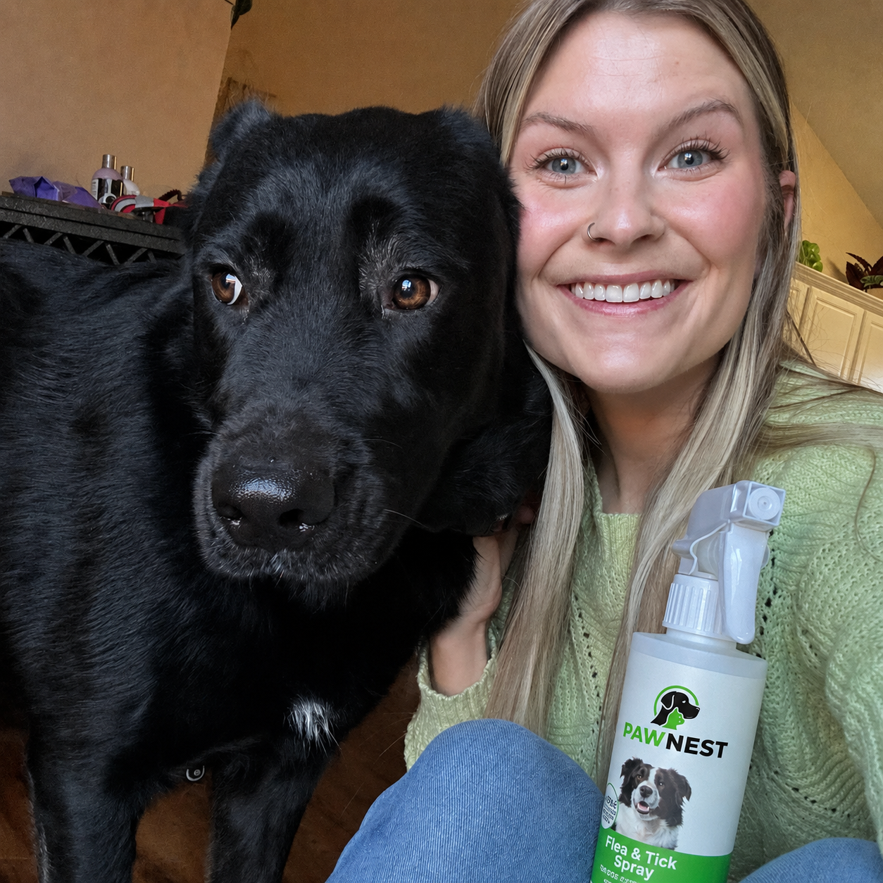 PawNest™ - All Natural Flea & Tick Spray for Dogs and Cats