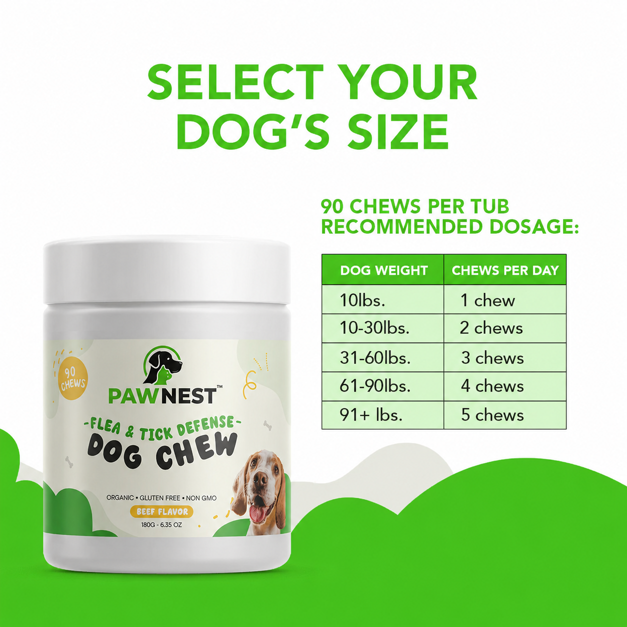 PawNest™ - Flea & Tick Defense Chews
